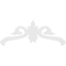 Ekena Millwork Pitch Florence Architectural Grade PVC Gable Pediment, 48"W x 20"H x 1"P (10/12) GPP048X020X100FLO - alternate 3